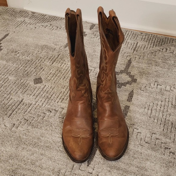 Tony Lama Brown men's Cowboy boots sz 8D